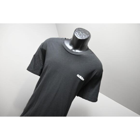 Adidas Tee T Shirt Athletic Black Short Sleeve Mens Size 2XL XXL - Picture 4 of 9